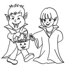 Vampires coloring page
