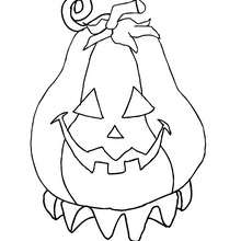 Funny halloween monster coloring page - Coloring page - HOLIDAY coloring pages - HALLOWEEN coloring pages - HALLOWEEN MONSTER coloring pages