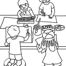 Drawing lesson coloring page