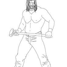 coloring pages of kane wwe