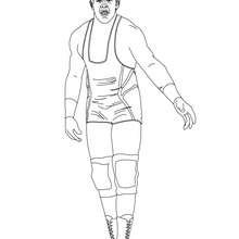 Wrestler Jack Swagger coloring page