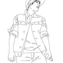 Justin Bieber concert coloring page - Coloring page - FAMOUS PEOPLE Coloring pages - JUSTIN BIEBER coloring pages