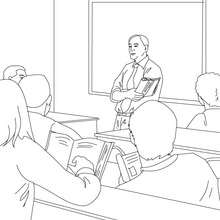 Litterature lesson coloring page