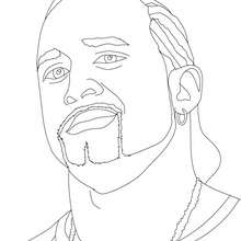 Wrestler MVP coloring page - Coloring page - SPORT coloring pages - WRESTLING coloring pages