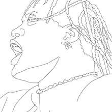 R Truth coloring page - Coloring page - SPORT coloring pages - WRESTLING coloring pages
