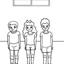 Sport lesson coloring page