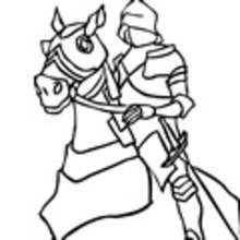 KNIGHTS AND THEIR ARMOR coloring pages - FANTASY coloring pages - Coloring page