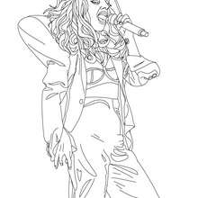 Lady Gaga live one coloring page - Coloring page - FAMOUS PEOPLE Coloring pages - LADY GAGA coloring pages
