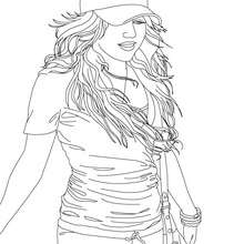 Miley coloring page - Coloring page - FAMOUS PEOPLE Coloring pages - MILEY CYRUS coloring pages