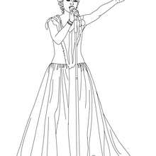 Beautiful Taylor Swift coloring page