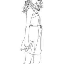 Taylor Swift beautiful actress coloring page - Coloring page - FAMOUS PEOPLE Coloring pages - TAYLOR SWIFT coloring pages