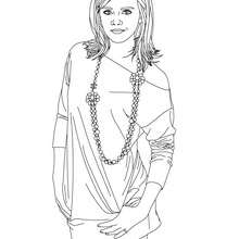 Emma Watson young lady coloring page - Coloring page - FAMOUS PEOPLE Coloring pages - EMMA WATSON coloring pages