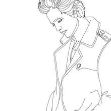 Robert Pattinson coloring page - Coloring page - FAMOUS PEOPLE Coloring pages - ROBERT PATTINSON coloring pages