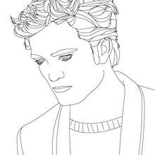 Robert Pattinson dreamer coloring pages - Coloring page - FAMOUS PEOPLE Coloring pages - ROBERT PATTINSON coloring pages