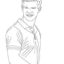 Taylor Lautner twilight coloring page