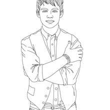 Joe Jonas stand up coloring page - Coloring page - FAMOUS PEOPLE Coloring pages - JOE JONAS coloring pages