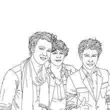 jonas-brothers-5-z3b - Coloring page - FAMOUS PEOPLE Coloring pages - JONAS BROTHERS coloring pages