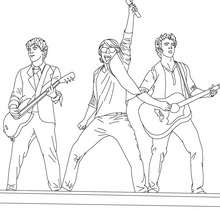 Jona Brothrs concert coloring page
