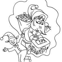 Christmas sprite dreaming coloring page - Coloring page - HOLIDAY coloring pages - CHRISTMAS coloring pages - CHRISTMAS SPRITE coloring pages 