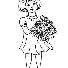 Sweet angel coloring page