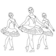 Ballet dancer dance coloring page