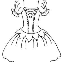 Ballet tutu coloring page - Coloring page - SPORT coloring pages - DANCE coloring pages - DANCEWEAR coloring pages