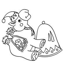 Seated chrisstmas camel coloring page - Coloring page - HOLIDAY coloring pages - CHRISTMAS coloring pages - NATIVITY coloring pages - NATIVITY ANIMALS coloring pages