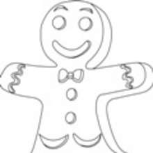 CHRISTMAS COOKIES coloring pages - HOLIDAY coloring pages - Coloring page