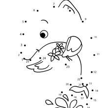 DOLPHIN dot to dot game - Free Kids Games - CONNECT THE DOTS games - SEA LIFE dot to dot