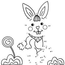 Rabbit do to dot game printable connect the dots game