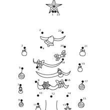 Put the Xmas Tree up printable connect the dots game