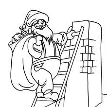 Saint Nicholas chimney coloring page - Coloring page - HOLIDAY coloring pages - CHRISTMAS coloring pages - SAINT NICHOLAS coloring pages