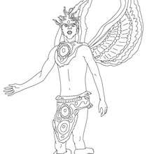 Wings for Rio carnival coloring page - Coloring page - HOLIDAY coloring pages - CARNIVAL coloring pages - CARNIVAL IN RIO coloring pages