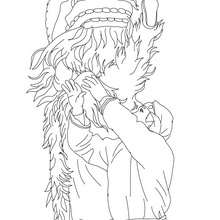 Lion chinese new year parade coloring page
