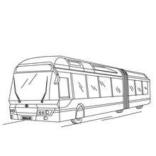 City Bus coloring page - Coloring page - TRANSPORTATION coloring pages - BUS coloring pages