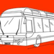 BUS coloring pages - TRANSPORTATION coloring pages - Coloring page