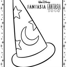 Fantasia MAGIC HAT coloring page