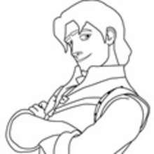 flynn rider and maximus coloring pages