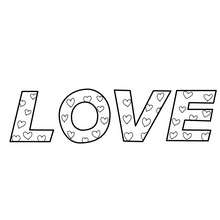 Word of Love coloring page