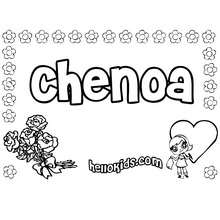 Chenoa - Coloring page - NAME coloring pages - GIRLS NAME coloring pages - C names for girls coloring sheets