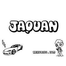 Jaquan coloring page - Coloring page - NAME coloring pages - BOYS NAME coloring pages - I and J boys names coloring book
