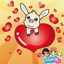 Love Pig puzzle - Free Kids Games - KIDS PUZZLES games - VALENTINE puzzles
