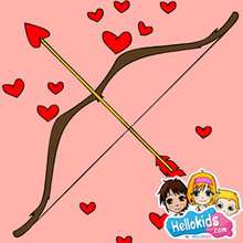 Valentine Bow and Arrows puzzle - Free Kids Games - KIDS PUZZLES games - VALENTINE puzzles