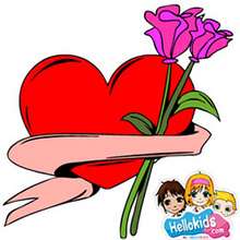 Red Heart sliding puzzle - Free Kids Games - SLIDING PUZZLES FOR KIDS - VALENTINE sliding puzzles