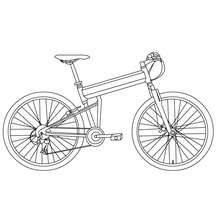 Bike coloring page - Coloring page - TRANSPORTATION coloring pages - BIKE coloring pages