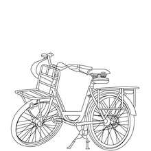 Dutch bike coloring page