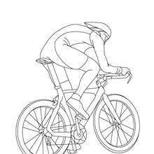 Racing bike side view coloring page - Coloring page - TRANSPORTATION coloring pages - BIKE coloring pages