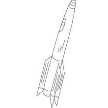 Rocket ship coloring page