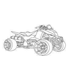 Quand coloring picture - Coloring page - TRANSPORTATION coloring pages - QUAD coloring pages