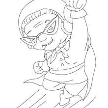 Supergrandma coloring page - Coloring page - HOLIDAY coloring pages - GRANDPARENTS DAY Coloring pages